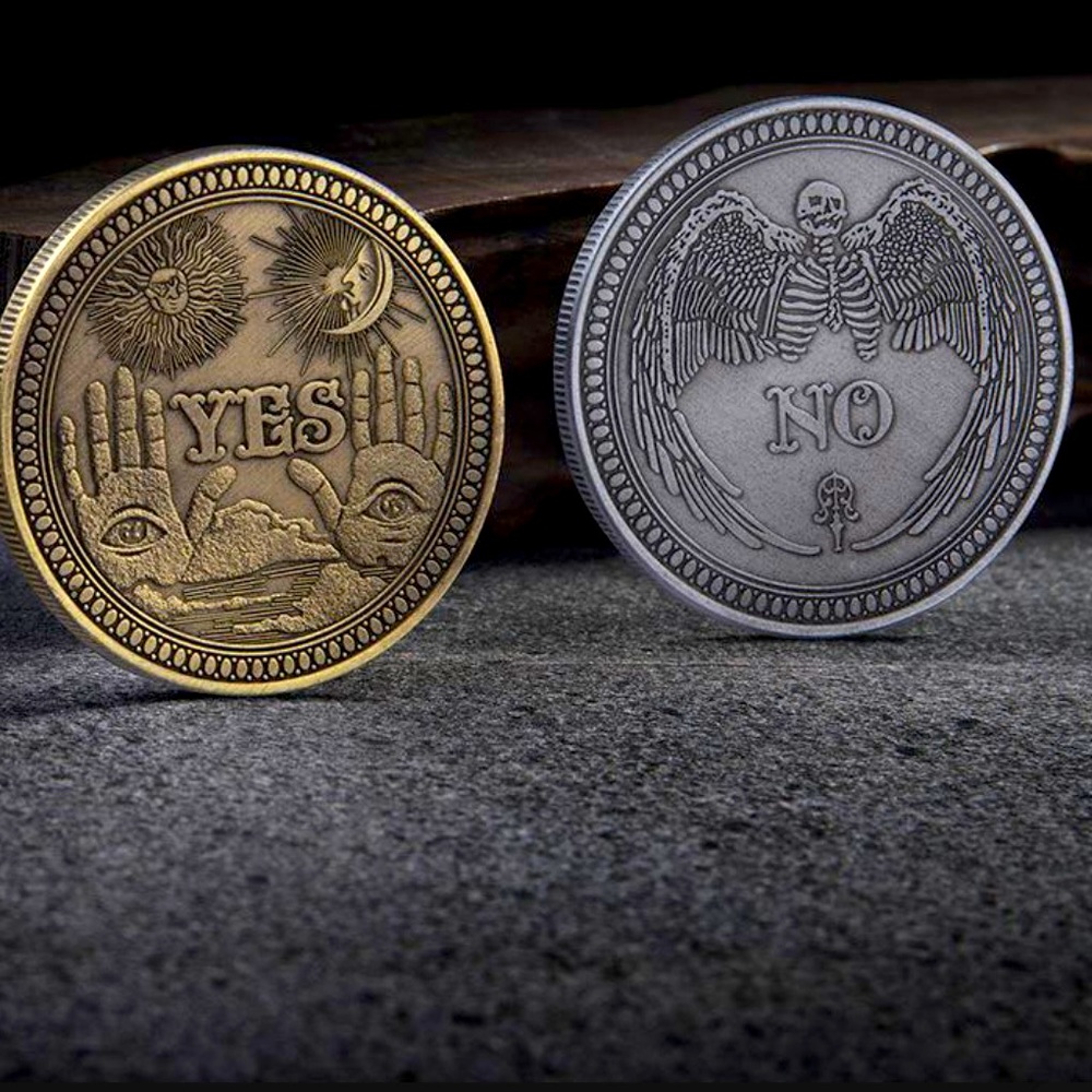 Yes No Decision Making Ouija Challenge Coin